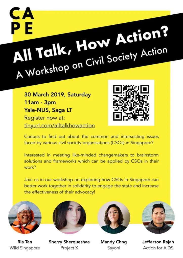 poster for All Talk, How Action event